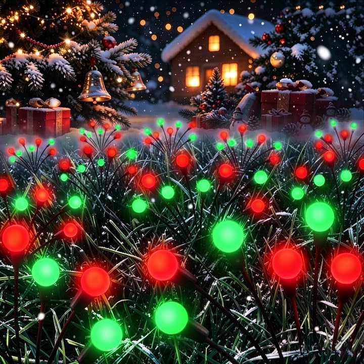 Lighting Christmas Decor - Luzes de vaga-lume solares para decorações