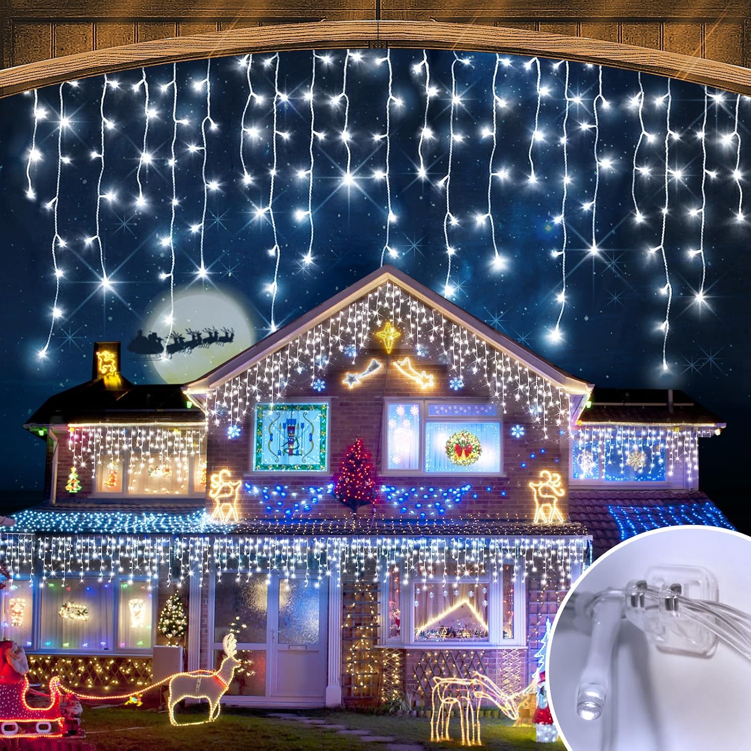 Lighting Christmas Decor - Luzes de Natal para exterior, 164