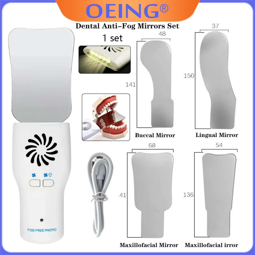 Lighting Visual - Ag dental anti-nevoeiro espelhos conjunto nevoeiro