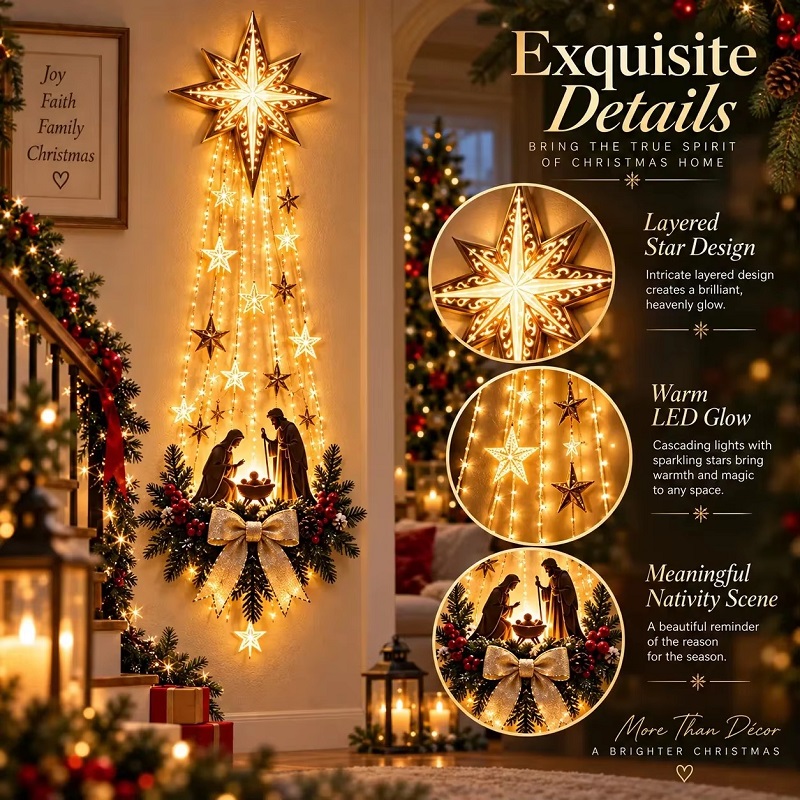 Lighting Decoration Ideas - Natal de Belém/* Decoração de Parede