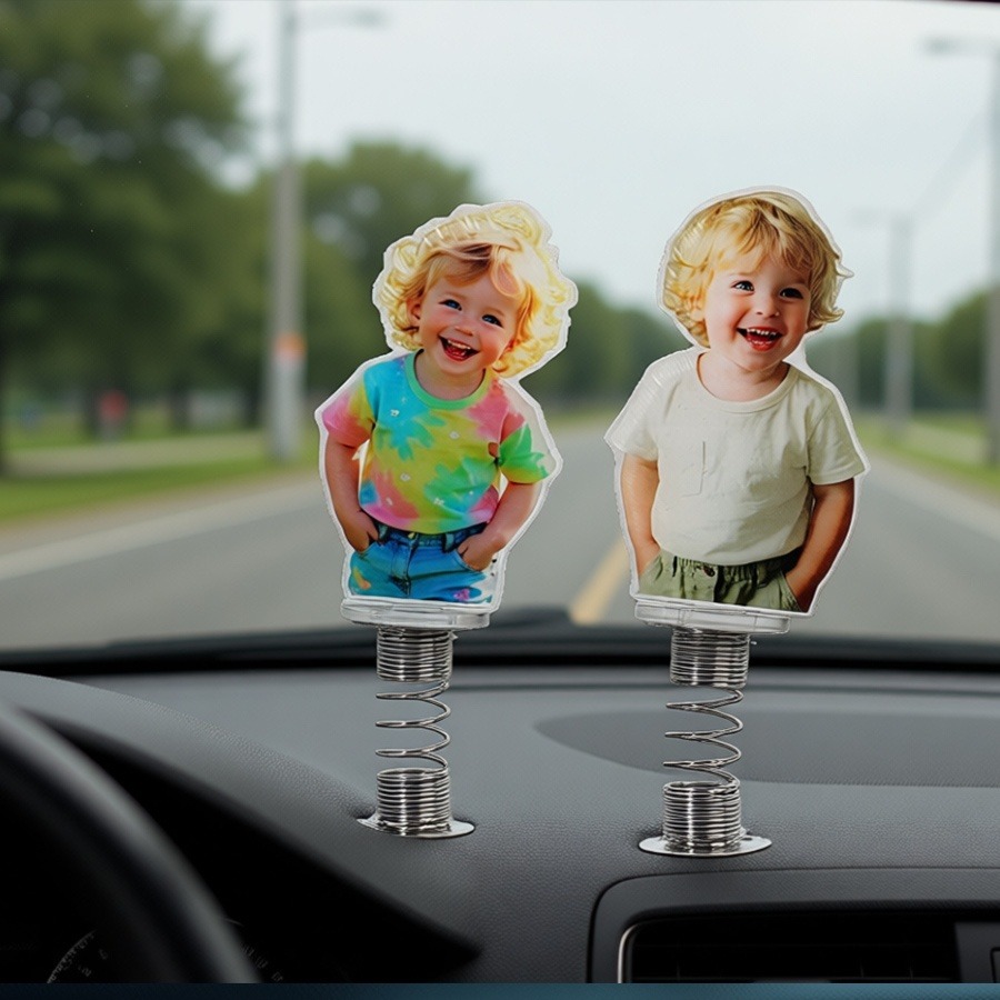 Lighting Mcqueen Bedroom Decor - Ornamento de Foto Personalizado em Acrílico