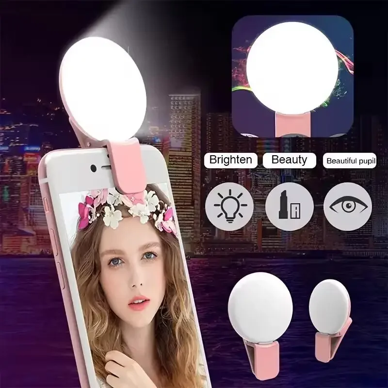 Lighting Visual - Mini Ring Light Portátil para Selfie,