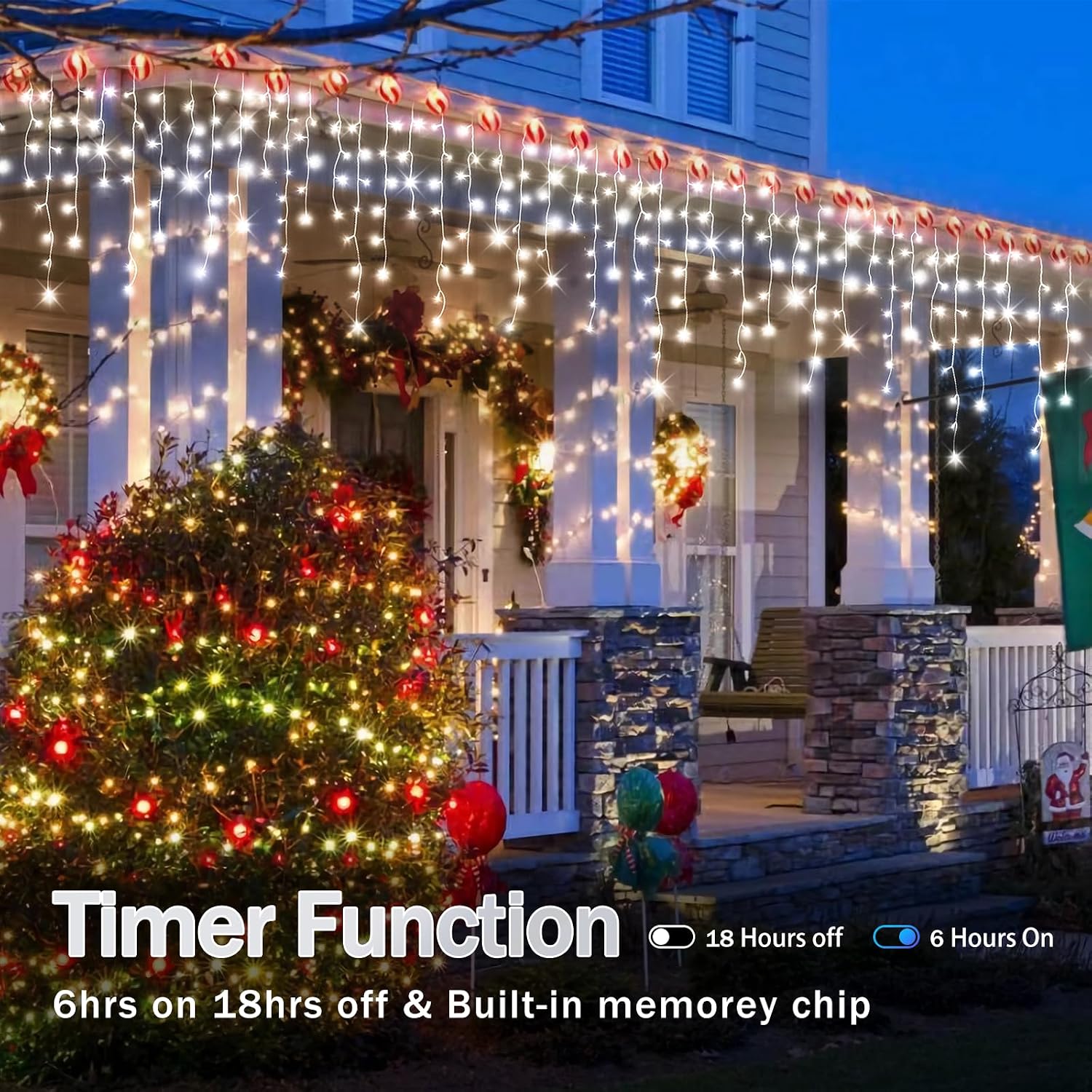 Luzes de Natal para exterior,  - Lighting Christmas Decor avaliação e preço