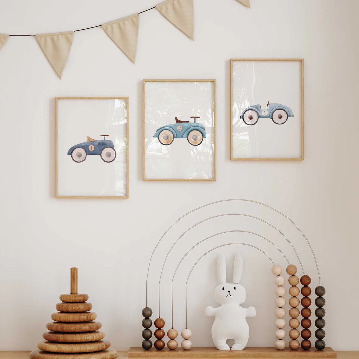 Conjunto de 3 Peças de Arte de - Lighting Mcqueen Bedroom Decor avaliação e preço