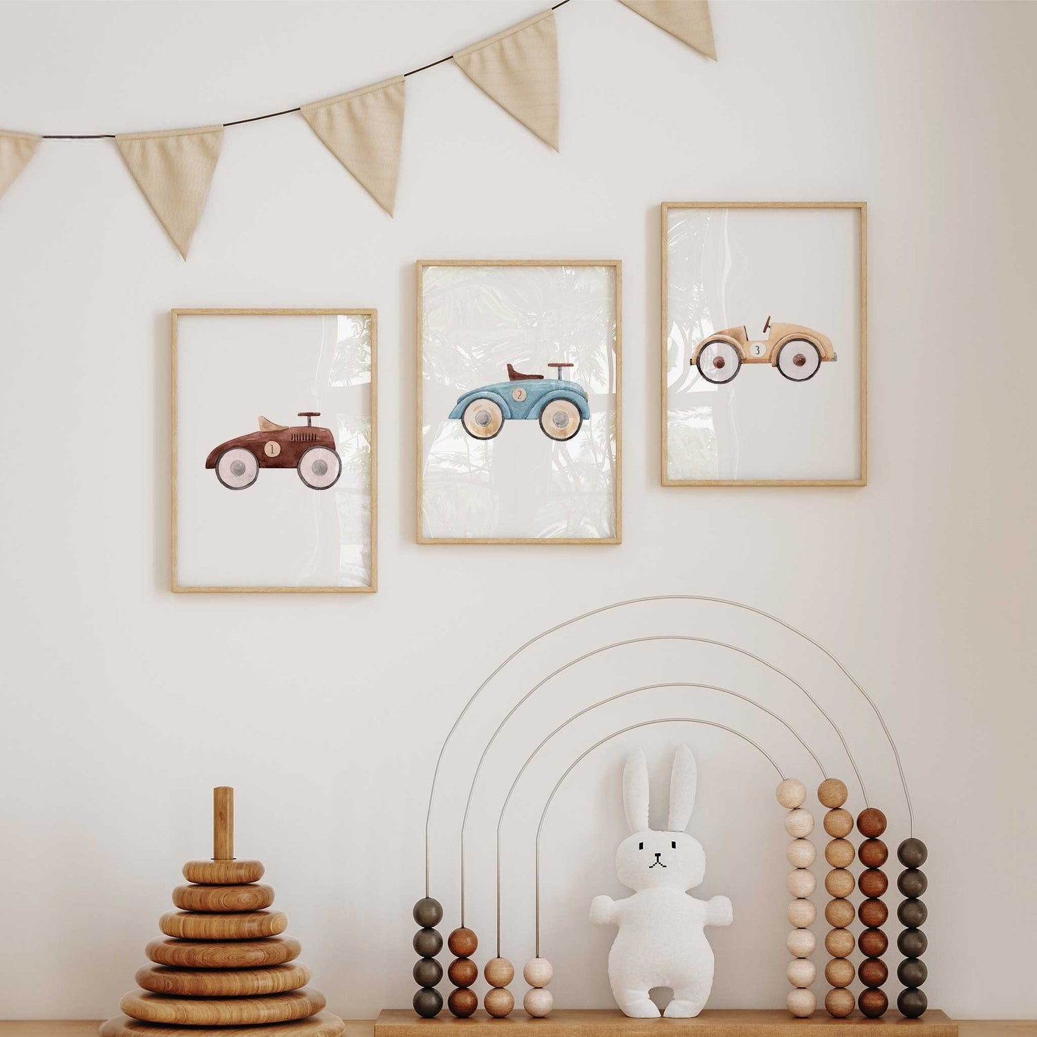 Conjunto de 3 Peças de Arte de - Lighting Mcqueen Bedroom Decor avaliação e preço