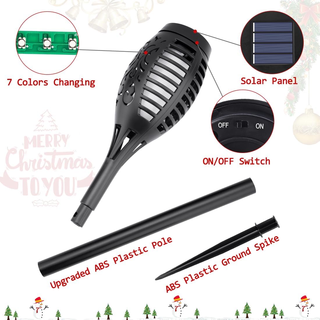 Luzes de Natal solares para de - Lighting Christmas Decor avaliação e preço