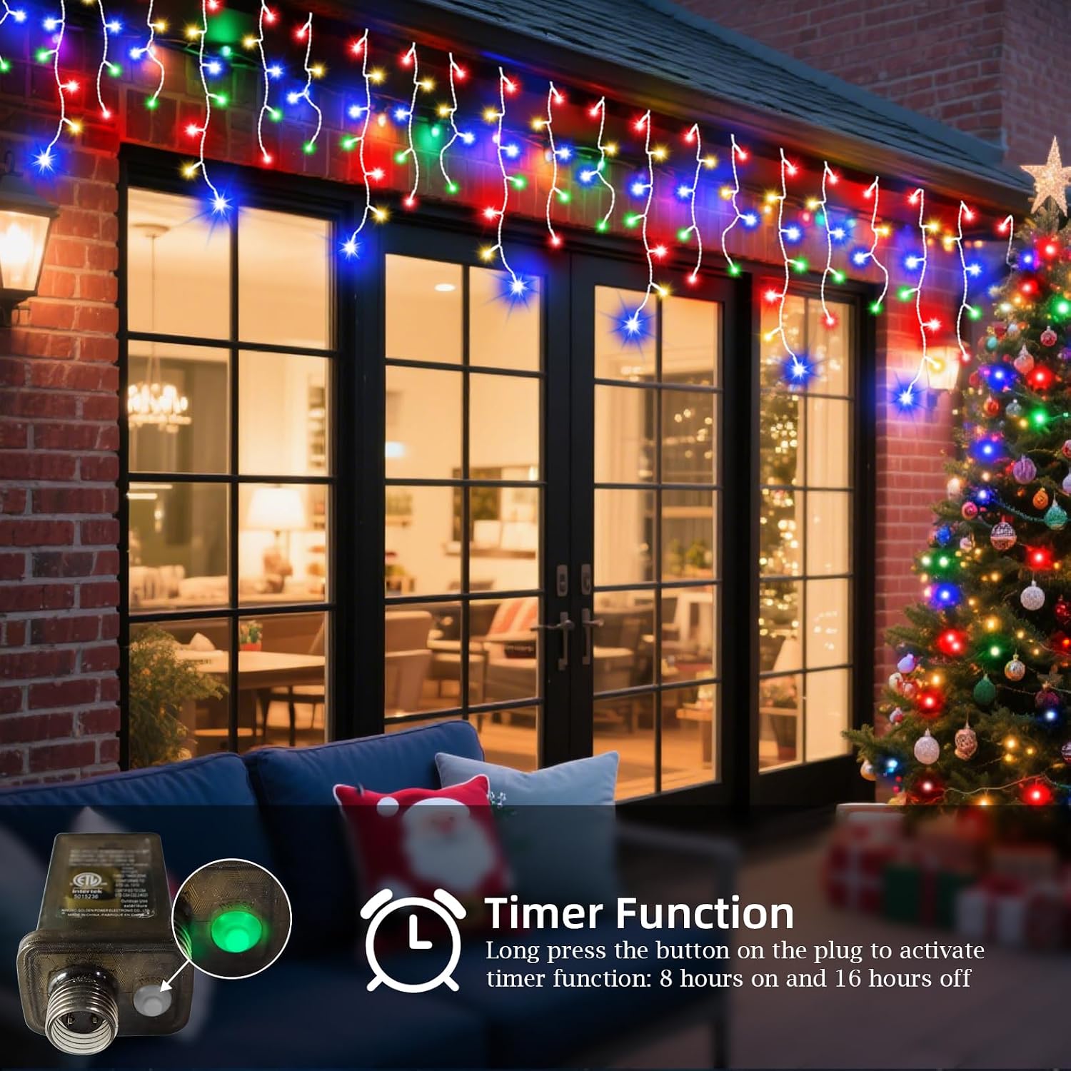 1280 luzes de Natal em formato - Lighting Christmas Decor avaliação e preço
