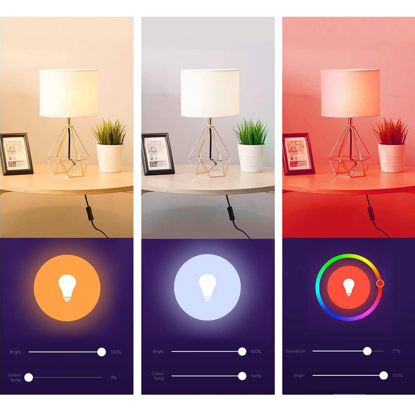 Lâmpada LED RGB com intensidad - Lighting Decor Bedroom avaliação e preço
