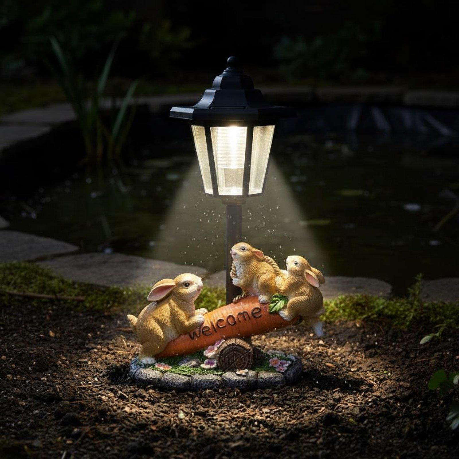 Estátua de Coelho Solar Decora - Lighting Decoration Ideas avaliação e preço