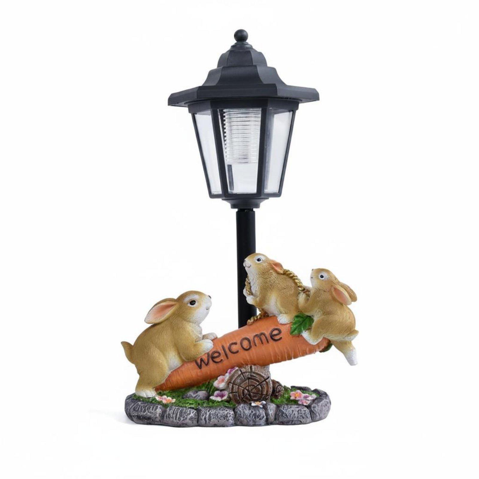 Estátua de Coelho Solar Decora - Lighting Decoration Ideas avaliação e preço