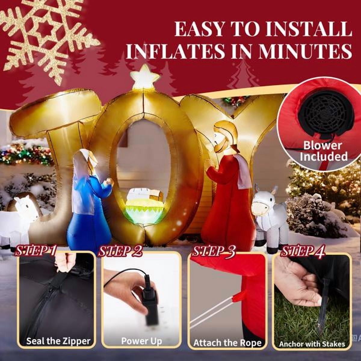 Decoração inflável de Natal co - Decor Timeless Lighting avaliação e preço