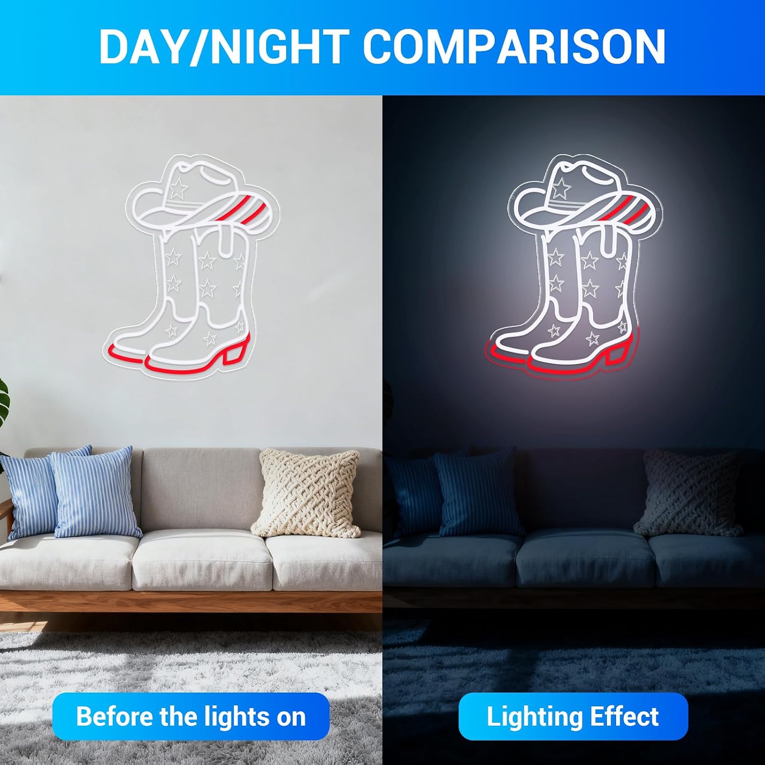 Letreiro de néon LED com tema  - Lighting Decoration Ideas avaliação e preço