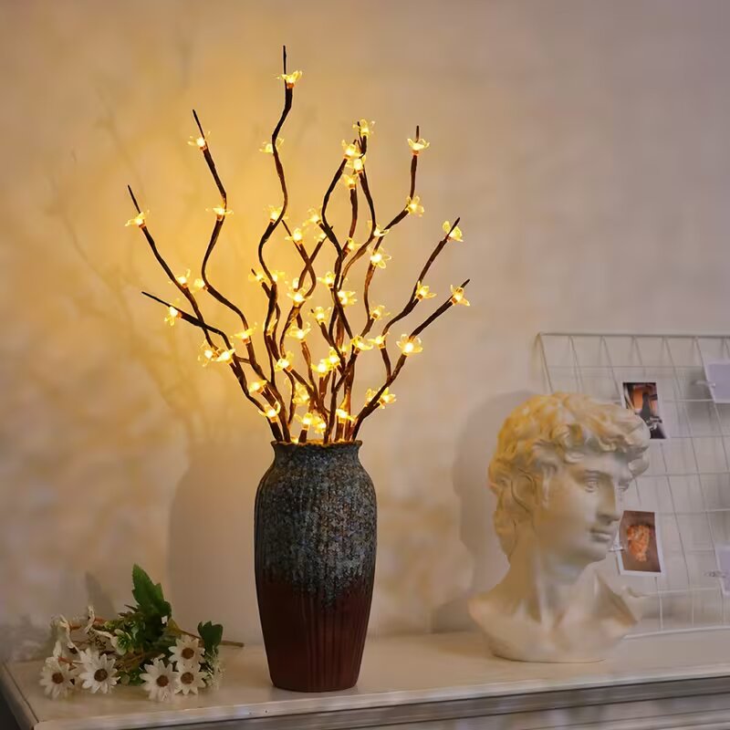 Luzes de ramo de cerejeira com - Lighting Decoration Ideas avaliação e preço